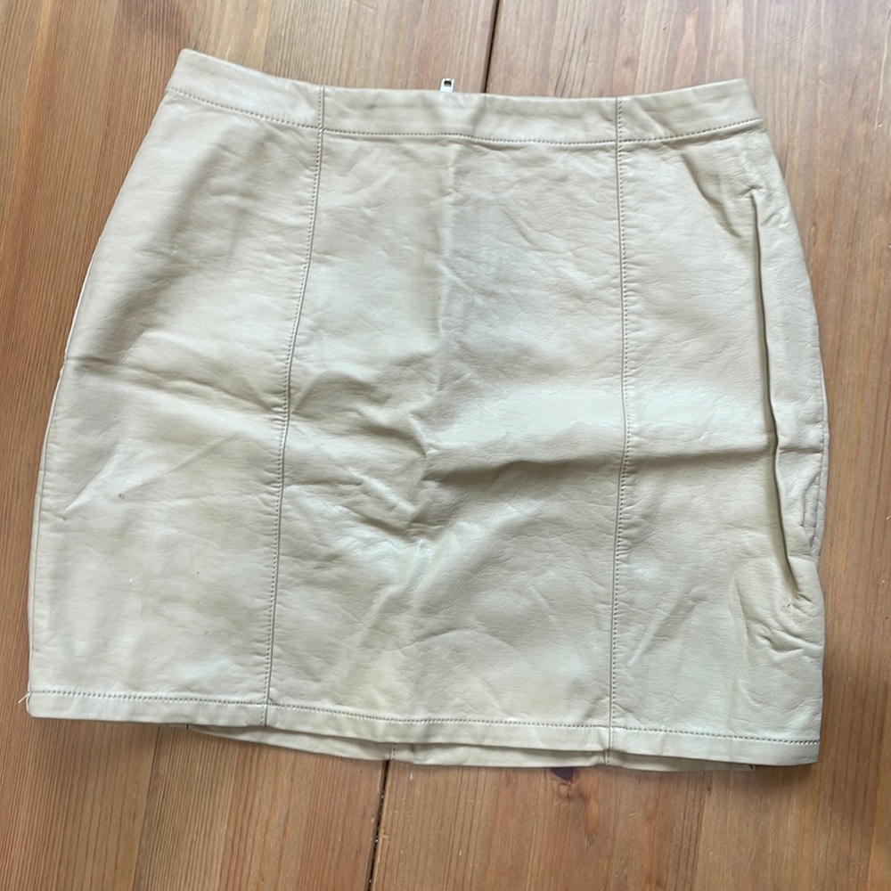 Pleather Mini Skirt